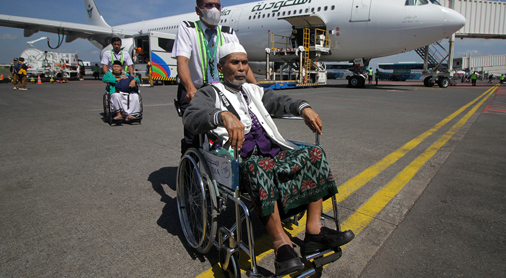 Kedatangan Jamaah Haji di Bandara Juanda