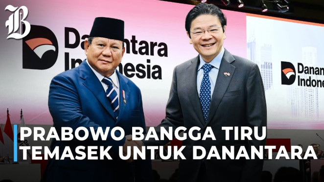 Prabowo Blak blakan Danantara ‘Nyontek’ Temasek Punya Singapura