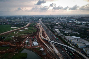 Proyek Pembangunan Akses Tol Langsung KM 25 Jakarta-Merak Ditargetkan Selesai Pada Akhir Tahun