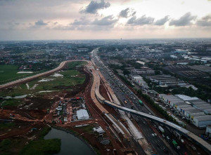 Proyek Pembangunan Akses Tol Langsung KM 25 Jakarta-Merak Ditargetkan Selesai Pada Akhir Tahun