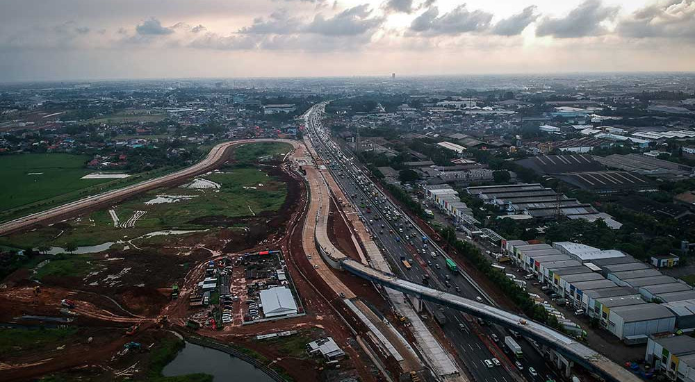 Proyek Pembangunan Akses Tol Langsung KM 25 Jakarta-Merak Ditargetkan Selesai Pada Akhir Tahun