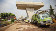 Proyek Mandek Jalan Layang Nurtanio Bikin Arus Lalu Lintas Makin Padat