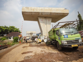Proyek Mandek Jalan Layang Nurtanio Bikin Arus Lalu Lintas Makin Padat