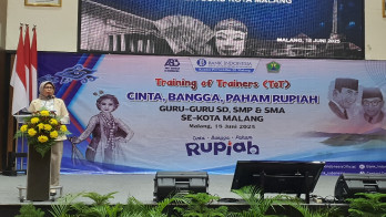Diseminasi Rupiah, BI Malang Latih Guru SD-SMA di Kota Malang