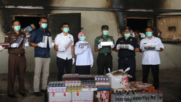 Jutaan Batang Rokok Ilegal Hasil Operasi Bea Cukai Malang Dimusnahkan