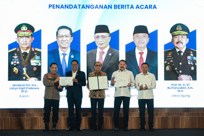 Penandatanganan Naskah DIM RUU KUHAP