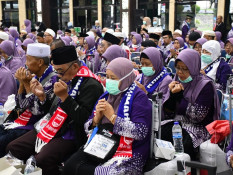 Satu Jemaah Tanazul Tiba Bersama Kloter 10 Debarkasi Palembang