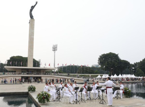 Royal Marines Band Asal Inggris Hibur Warga Untuk Meriahkan HUT Jakarta