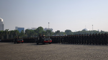Ada HUT HUT ke-79 Polri, Kantor di Sekitar Monas Diimbau WFH