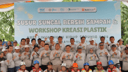 PTBA Jaga Lingkungan Lewat Susur Sungai dan Workshop Ending Plastic Pollution