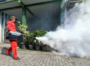 Cegah Penyebaran DBD, Dinas Kesehatan di Kediri Lakukan Pengasapan