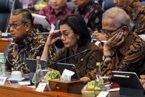 Menkeu Sri Mulyani Hadiri Raker Dengan Banggar DPR