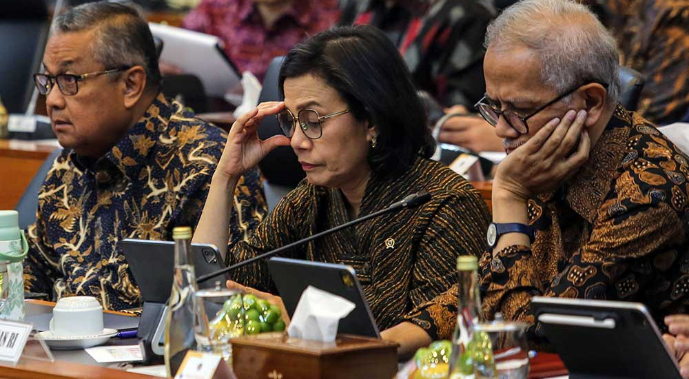 Menkeu Sri Mulyani Hadiri Raker Dengan Banggar DPR