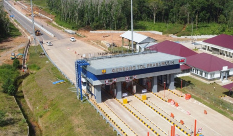 Progres Konstruksi Tol Trans Sumatra Palembang-Betung Capai 52%