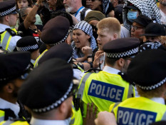 Polisi Inggris Tangkap Puluhan Demonstran Pendukung Kelompok Pro-Palestina