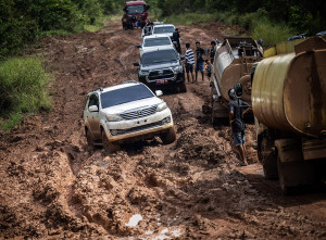 Jalan Trans Papua Rusak di Merauke