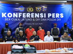 Bea Cukai dan Polda DIY Gagalkan Penyelundupan 9,5 kg Sabu Cair