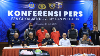 Bea Cukai dan Polda DIY Gagalkan Penyelundupan 9,5 kg Sabu Cair