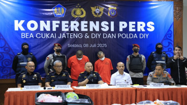 Bea Cukai dan Polda DIY Gagalkan Penyelundupan 9,5 kg Sabu Cair