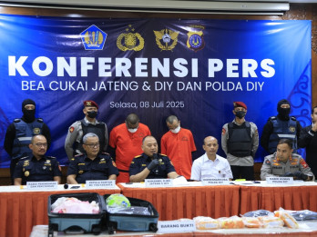 Bea Cukai dan Polda DIY Gagalkan Penyelundupan 9,5 kg Sabu Cair