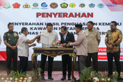 Penyerahan Lahan Hasil Penguasaan Kembali