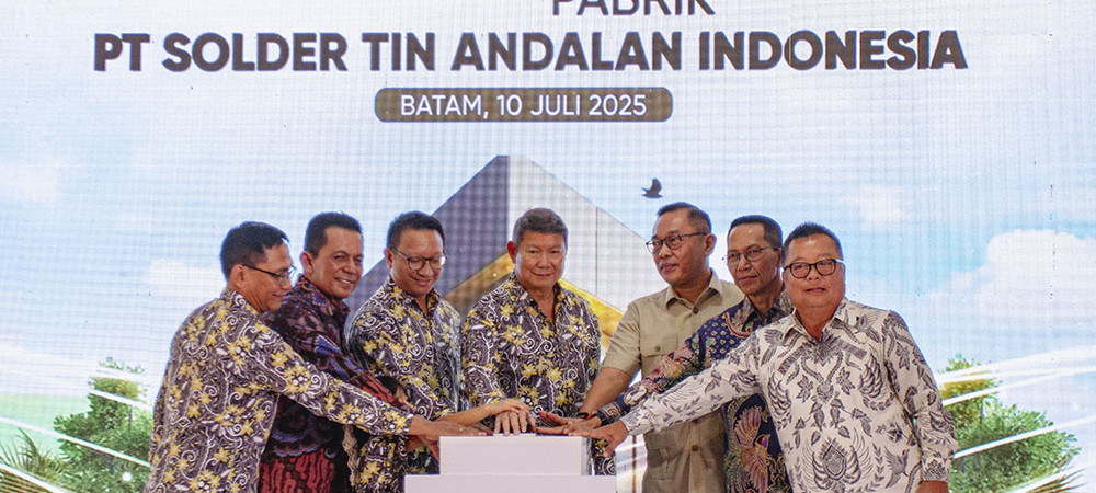 Peresmian Pabrik Hilirisasi Timah di Batam