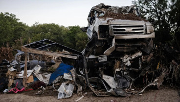 Respon Bencana, Trump Kunjungi Lokasi Banjir Bandang di Texas AS