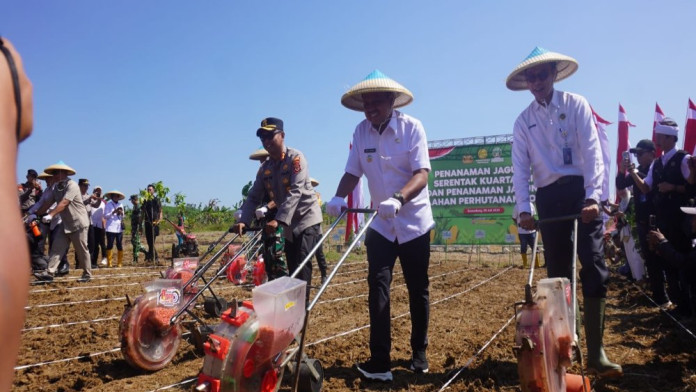 Pemkab Sumedang dan Polda Jabar Tanam Jagung di Lahan Perhutanan Sosial 70 Hektare