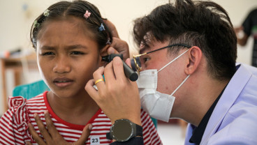Pemeriksaan Kesehatan Siswa Sekolah Rakyat di Kupang