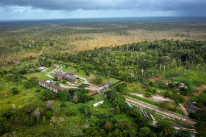 Kondisi Pos Lintas Batas Negara (PLBN) Terpadu di Distrik Sota, Papua Selatan