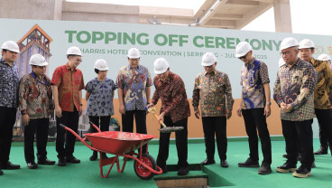 Laksanakan Topping Off, Harris Hotel Serpong Ditargetkan Rampung Awal Tahun Depan