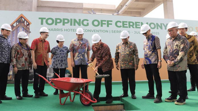 Laksanakan Topping Off, Harris Hotel Serpong Ditargetkan Rampung Awal Tahun Depan