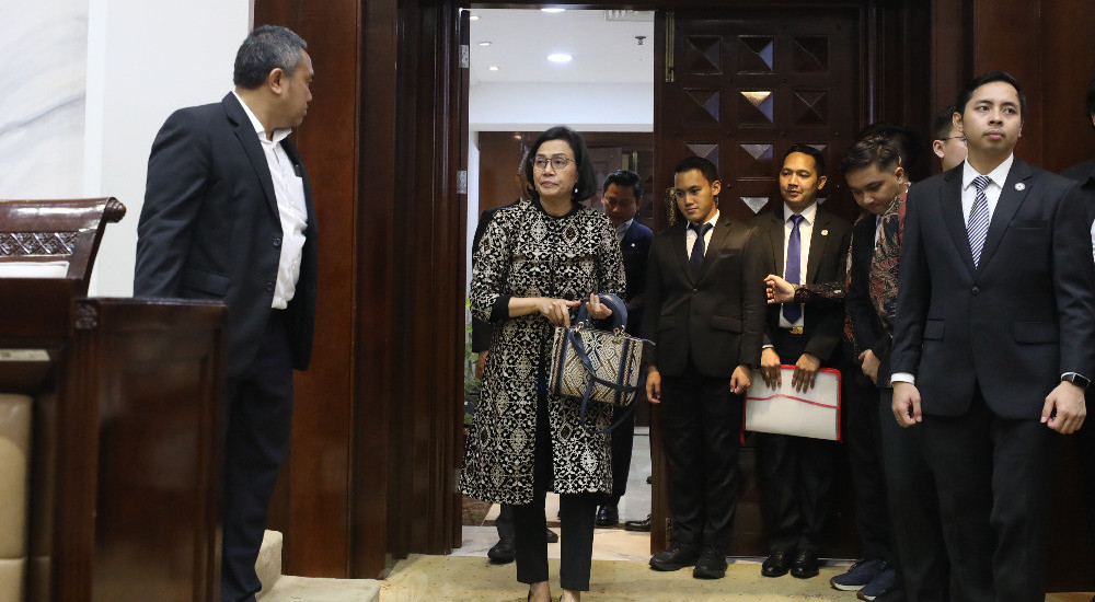 Sri Mulyani Bahas Anggaran Pagu indikatif Kementerian Keuangan Saat Raker Dengan DPR