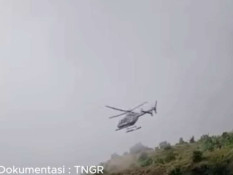 Pendaki Swiss Jatuh di Jalur Sembalun Rinjani, Dievakuasi Pakai Helikopter