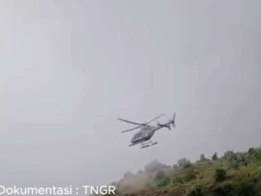 Pendaki Swiss Jatuh di Jalur Sembalun Rinjani, Dievakuasi Pakai Helikopter