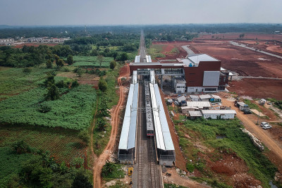 Proyek Pembangunan Stasiun Jatake Telah Mencapai 92,78%
