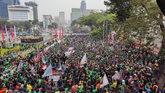 1.437 Polisi Diterjunkan untuk Amankan Demo Ojol di Silang Monas