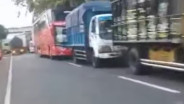 Pemeriksaan di Dermaga LCM Sebabkan Antrian hingga 15 Km di Pelabuhan Ketapang