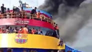KM Barcelona 5 Terbakar di Perairan Minahasa Utara, Seorang Ibu Hamil Meninggal Dunia