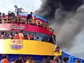 KM Barcelona 5 Terbakar di Perairan Minahasa Utara, Seorang Ibu Hamil Meninggal Dunia