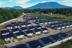 Hunian Relokasi Terpadu Korban Banjir Lahar Dingin di Tanah Datar