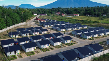 Hunian Relokasi Terpadu Korban Banjir Lahar Dingin di Tanah Datar