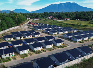 Hunian Relokasi Terpadu Korban Banjir Lahar Dingin di Tanah Datar