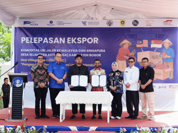 Desa Sejahtera Astra Bogor Ekspor 10 Ton Ubi ke Malaysia dan Singapura