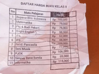 Orang Tua Keberatan, Sekolah Negeri di Cirebon Jual Buku Paket Rp900.000