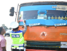 JNT Jaring Kendaraan ODOL yang Melintas Jalur Tol Belawan Medan