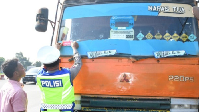 JNT Jaring Kendaraan ODOL yang Melintas Jalur Tol Belawan Medan