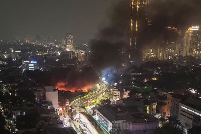 Sebanyak 500 Kios Pedagang Taman Puring Ludes Dilalap Si Jago Merah