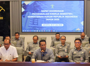 Capaian Kinerja Kementerian Hukum Triwulan Kedua 2025