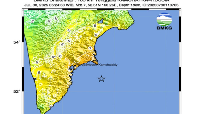 Penyebab Gempa Magnitudo 8,7 di Rusia